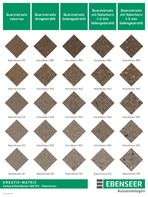 Naturbraune Pflasterplatten für harmonische Außenräume mit stilvoller Optik.